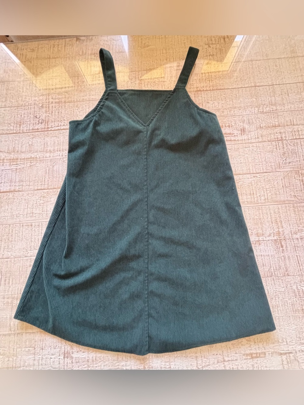 Forest Green Cordoroy jumper Dress